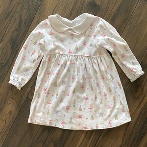Adorable White and Pink Kids Dress